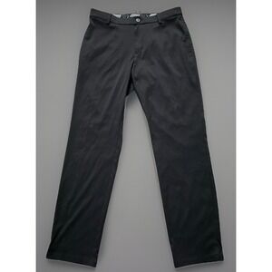 Nike Dri-Fit Golf Stretch Chino Pants Black Embroidered Logo 34x32 JBHS